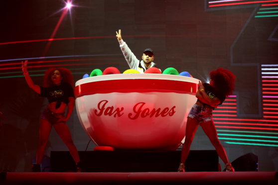 Jax Jones performs on stage during day one of Capital's Jingle Bell Ball