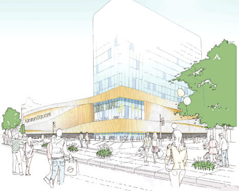 An artist's impression of how Union Square could look