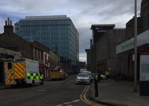 Emergency services were called to an incident on Justice Mill Lane