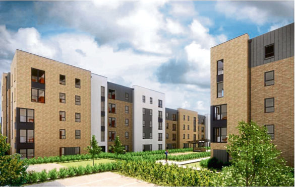 An artist's impression of the planned development