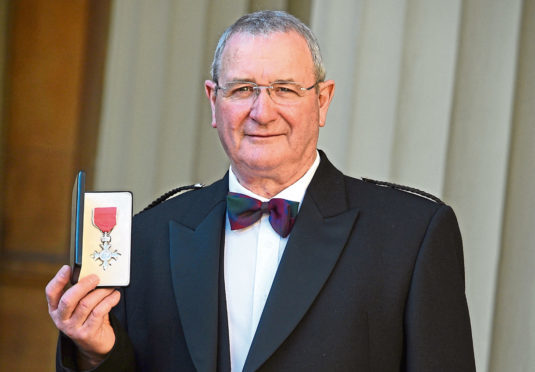 Aberdeen lifeboat veteran William Deans after receiving his Member of the Order of the British Empire (MBE) medal for services to saving lives at sea