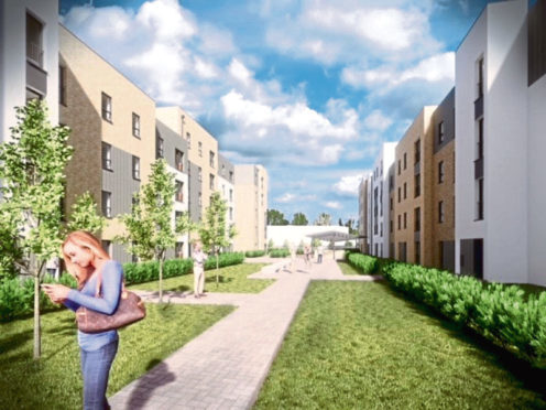 An artist impression of the planned development