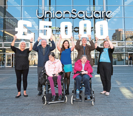 The shopping centre has donated the money to help the charity