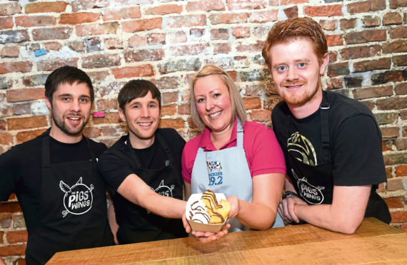 Sea Salt + Sole and Mackies 19.2 joined forces with The Pigs Wings to create a special dish