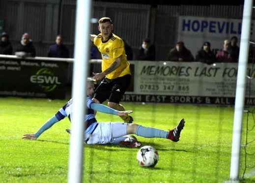Megginson rounds off the scoring with Cove's fourth.