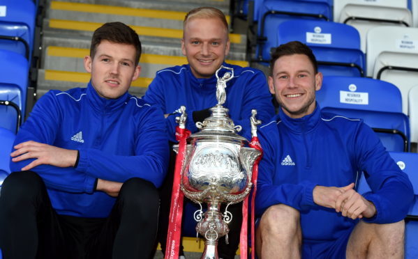 From left, Cove's Jamie Masson, Jordon Brown and Mitch Megginson.