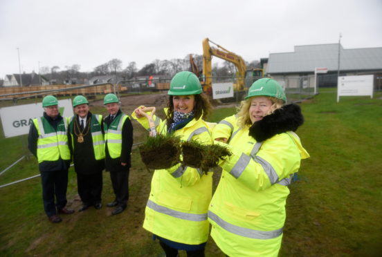 Professor Stephen Logan , Lord Provost Barney Crockett, Joe Mackie, Anne Smith and Fiona Donald.