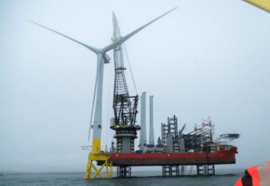 EOWDC first turbine installation AE