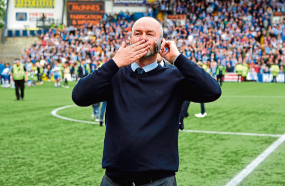Steve Clarke bids farewell to Kilmarnock.