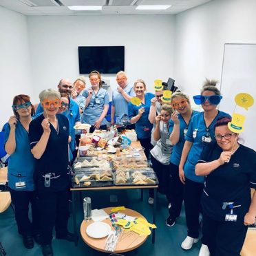 A nurses day tea party held for Wards 110 and 111 at Aberdeen Royal Infirmary