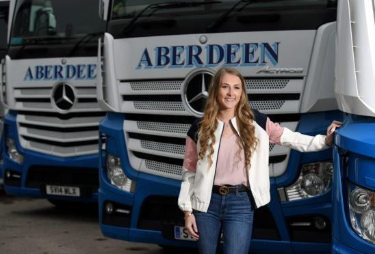 Jodie Lawson is the youngest female HGV driver in the UK.