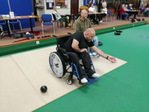 Inclusive bowling at Aberdeen Indoor Bowling Club.