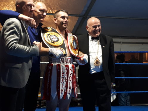 Lee McAllister after his victory.
