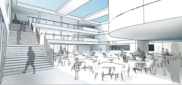 An artist impression of the new Peterhead Community Campus