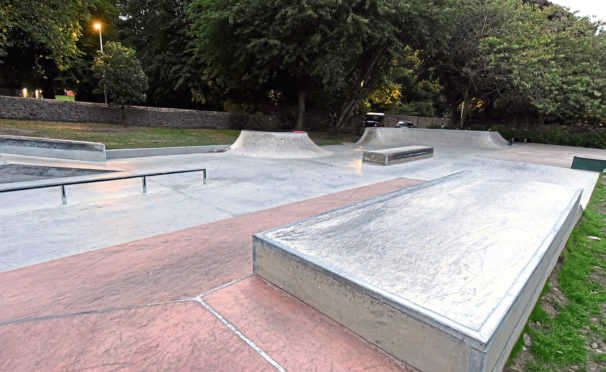 Locator of the skate board park at Westburn Park, Aberdeen.
Picture by Jim Irvine 13-8-18