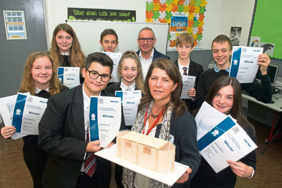 The winning team with Marie Boulton and Steve Petrie