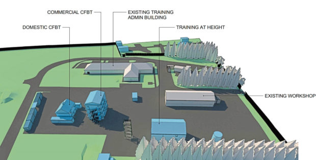 The multi-million-pound plans for the new fire training centre
include areas to provide advanced instruction in specialist areas