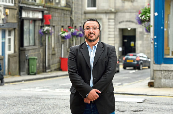 Syrian refugee Omar Al Hmdan is grateful for the kindness he has received in Aberdeen