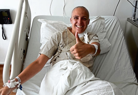 Maggie said her treatment was gruelling but represented her ‘only hope to stop the MS’