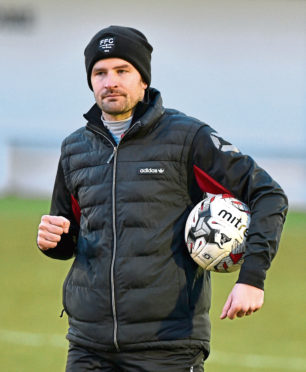 Fraserburgh manager Mark Cowie.
Picture by Colin Rennie
