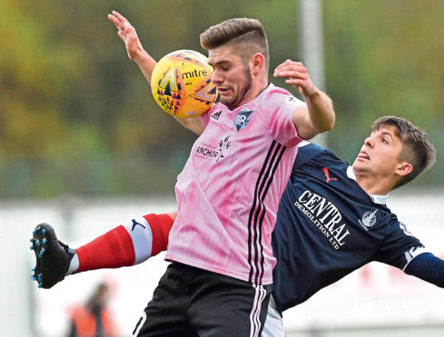 Jack Leitch returned against Falkirk.