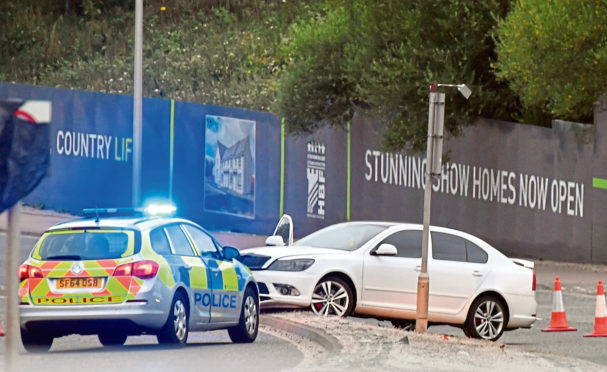 Police in attendance following the incident last year