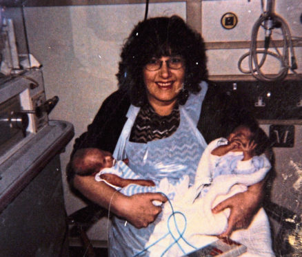 Sylvia Raji with her twins Aisha and Lee who were born in the neo natal unit 11 weeks early