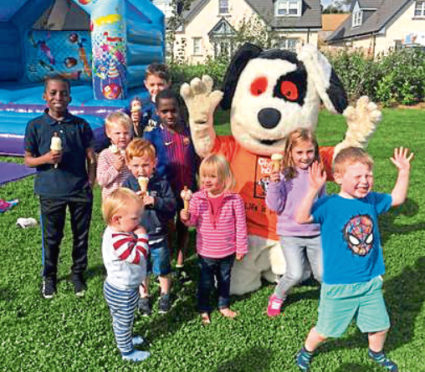 Around 120 people attended a BBQ event at the Kirkwood Homes’ Ury Estate development, just outside Stonehaven