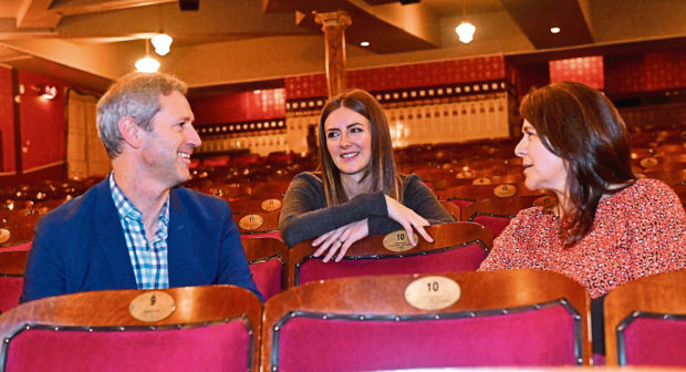 VisitAberdeenshire's chief executive Chris Foy, Jo Robertson of VisitScotland and Councillor Marie Boulton