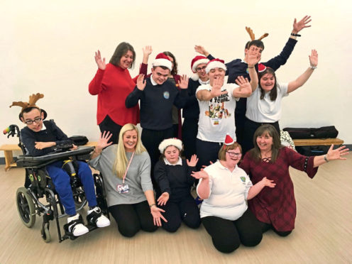 The Makaton choir at Orchard Brae school