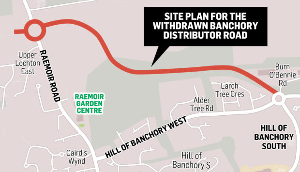 Hundreds of letters of objection were received over the proposed road.