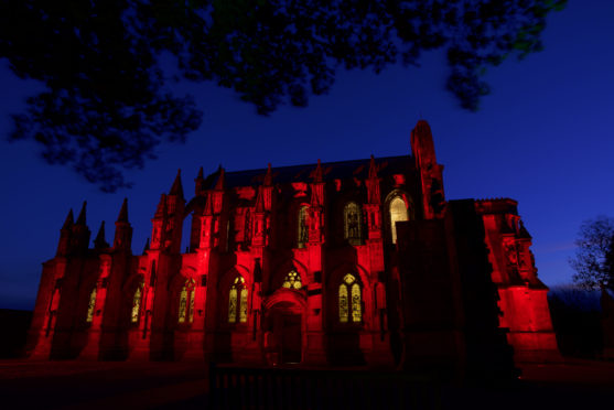 Buildings across Scotland will light up red for PoppyScotland