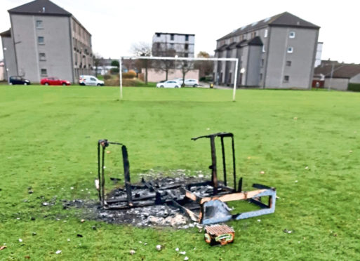 The damage left on the football pitch