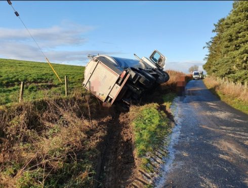 The crashed happened on an unclassified road near Fyvie