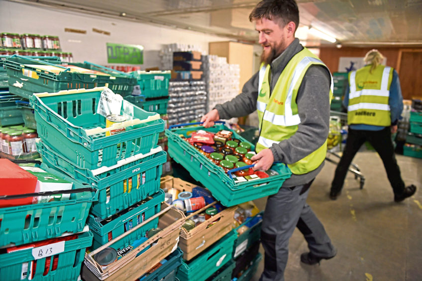 Here's how this Aberdeen foodbank prepares the vital parcels to help