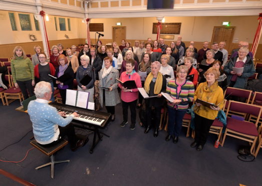 The Charlie House sing-a-long concert choir