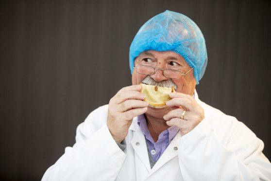 David Kyles judges at the 21st World Championship Scotch Pie Awards
