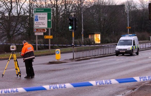 The road was closed for several hours while an investigation took place