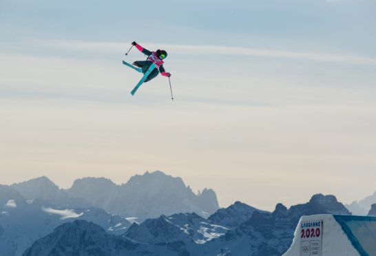Kirsty Muir in Big Air action.