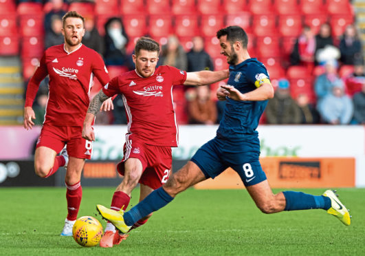 Aberdeen were left frustrated in their initial clash with Killie.