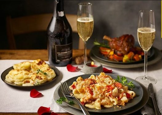 Tesco's Lobster Macaroni and Cheese Valentines day meal