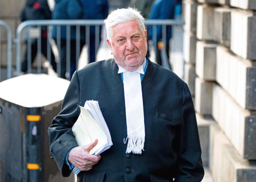 Gordon Jackson QC was filmed apparently discussing the court case of Alex Salmond