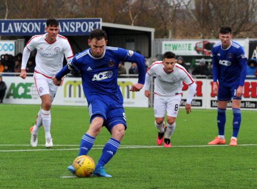 He has been a goal machine for Cove in recent years.
Picture by Kenny Elrick