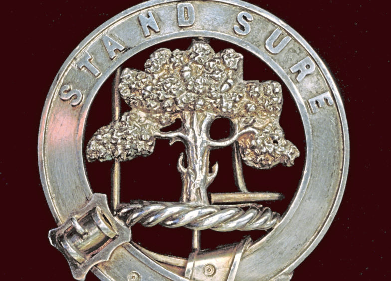 Clan badge buckle, about 1880 Clan badge buckle, about 1880