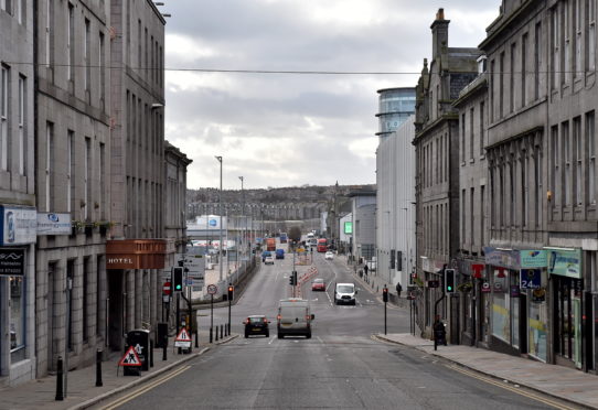 The view down Market Street