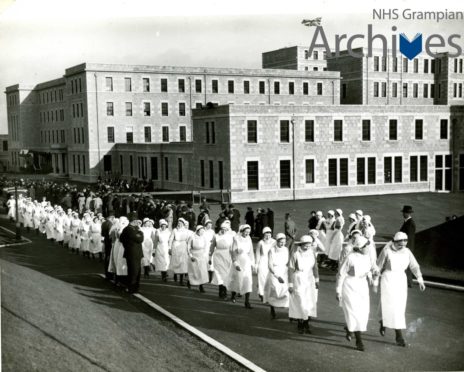 Nurses take part in the 1936 opening ceremony