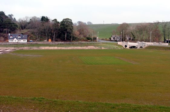 The cricket ground at Methlick.