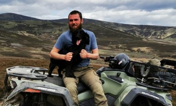 Glen Esk gamekeeper Sean McCubbin discovered Mr Green