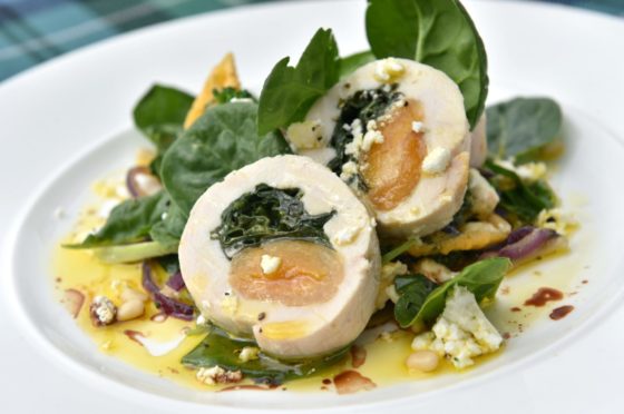 Chicken with spinach and apricot by The Kilted Chef from Eat On The Green