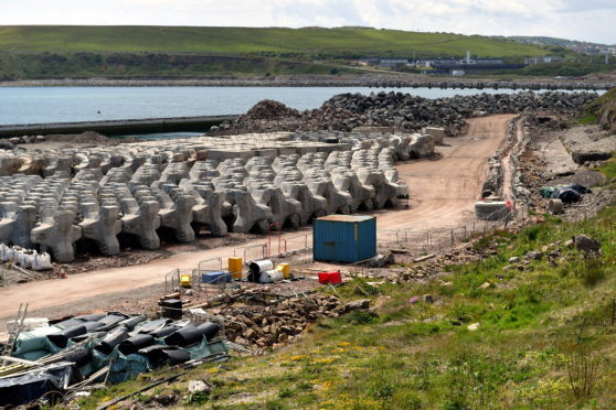 A business leader says Dragados pulling out of Aberdeen's harbour expansion presents an opportunity to a local firm.
